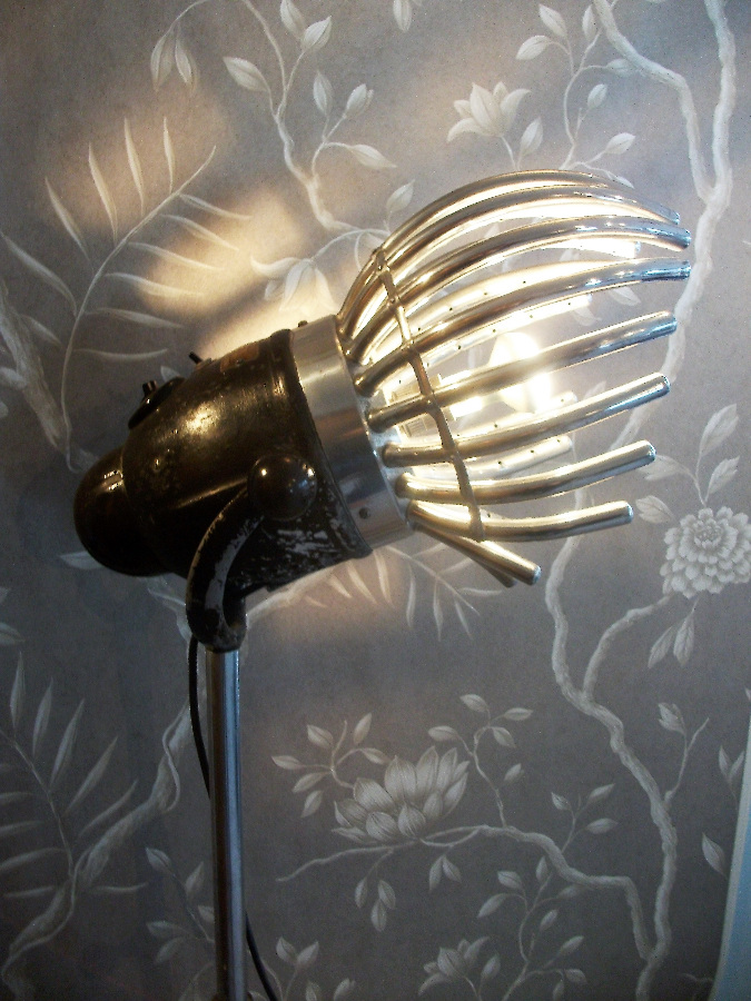 RARE GERMAN "TROCKENHAUBE" HAIR DRYER LIGHT CONVERSION